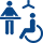 Accessible changing and toilet facilities icon